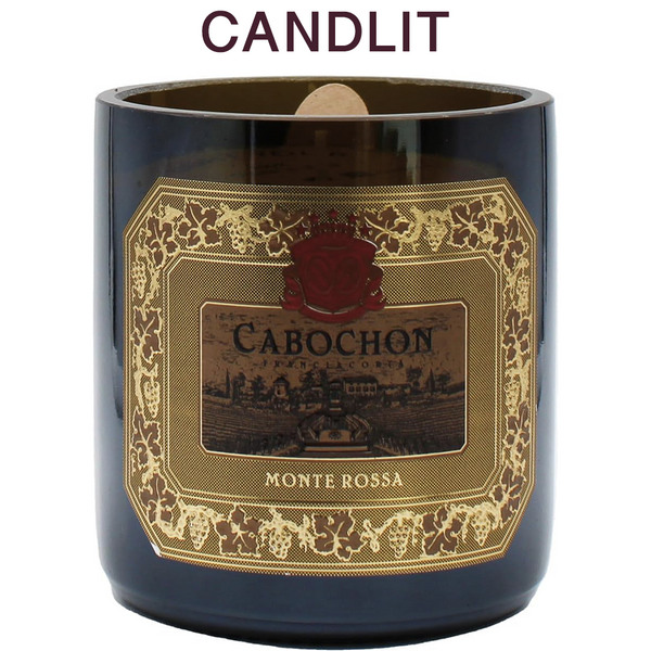 Candlit Candela in Bottiglia Monte Rossa Cabochon