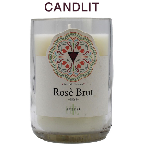 Candlit Candela in Bottiglia di Avezza Rosé Brut