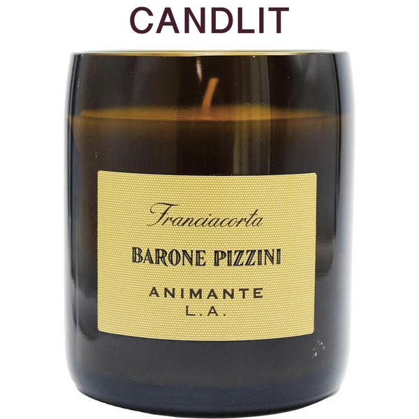 Candlit Candela in bottiglia Franciacorta Barone Pizzini Animante L.A.
