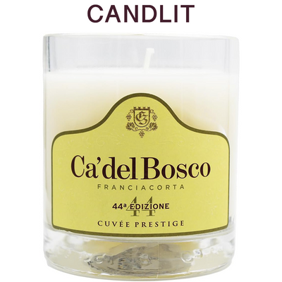 Candlit Candela in bottiglia Ca' del Bosco Cuvée Prestige