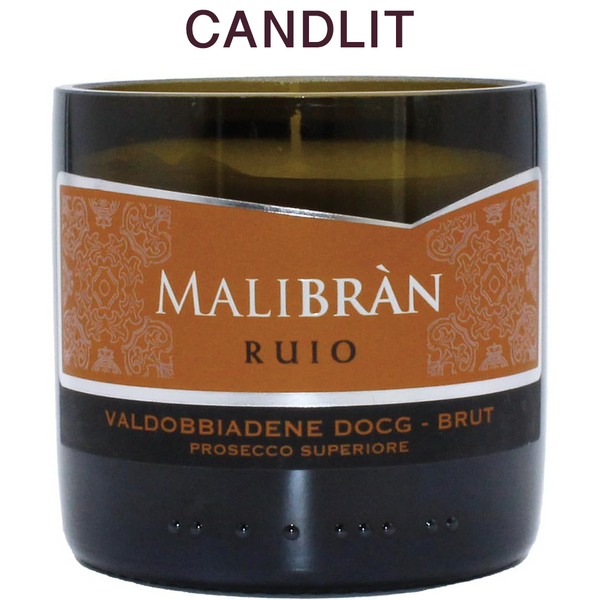 Candlit Candela in Bottiglia Di Malibran Ruio