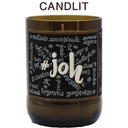 Candlit Bottle Candle by Achille della Fiore Joh