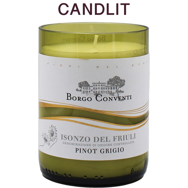 Candlit Candela in Bottiglia di Borgo Conventi Pinot Grigio