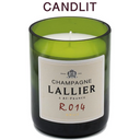 Candlit Candela in Bottiglia di Champagne Lallier R014