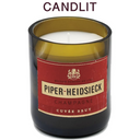 Candlit Candela in Bottiglia di Champagne Piper Heidsieck Cuvée Brut
