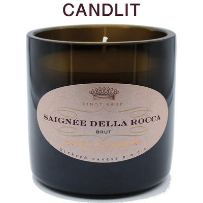 Candlit Candela in Bottiglia di Conte Vistarino Saignée della Rocca