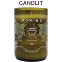 Candlit Candle in Frescobaldi Pomino Bottle