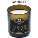 Candlit Candle in a Bottle by Le Marchesine Secolo Novo