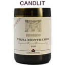 Candlit Candle in a Lungarotti Rubesco Vigna Monticchio Bottle