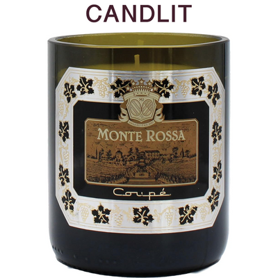 Candlit Candela in Bottiglia di Monte Rossa Coupé