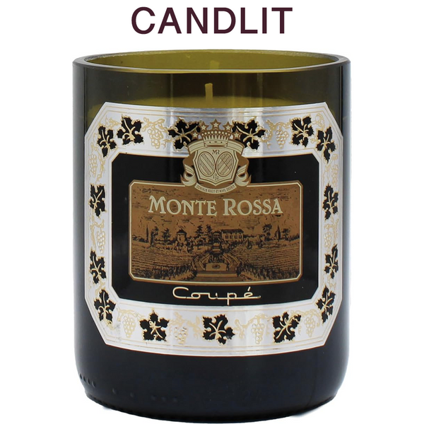 Candlit Candela in Bottiglia di Monte Rossa Coupé
