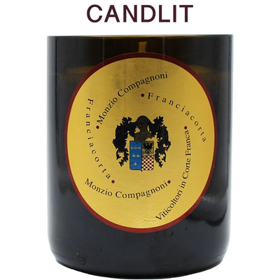 Candlit Candela in Bottiglia di Monzio Compagnoni Franciacorta brut
