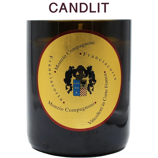Candlit Candela in Bottiglia di Monzio Compagnoni Franciacorta brut