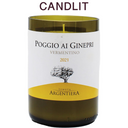 Candlit Candela in Bottiglia di Tenuta Argentiera Poggio ai Ginepri Vermentino