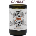 Candlit Zillinger Traminer Bottle Candle