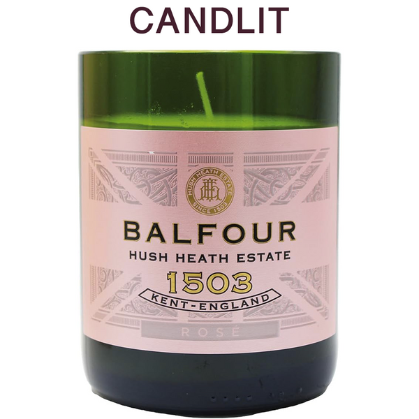 Candlit Candela in bottiglia Balfour Hush Heath Estate 1503 Rosé
