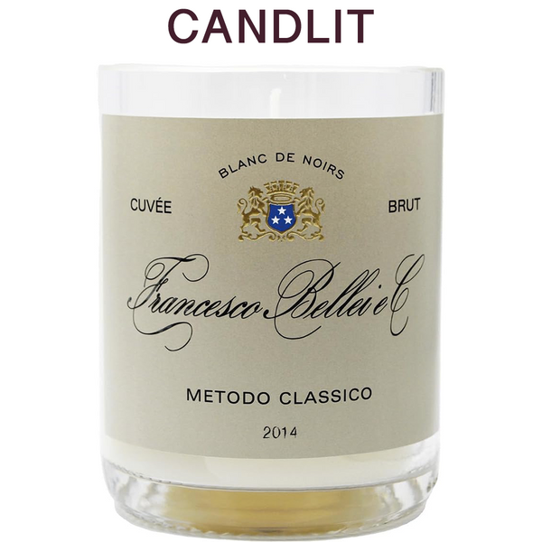 Candlit Candela in bottiglia Francesco Bellei Blanc De Noirs