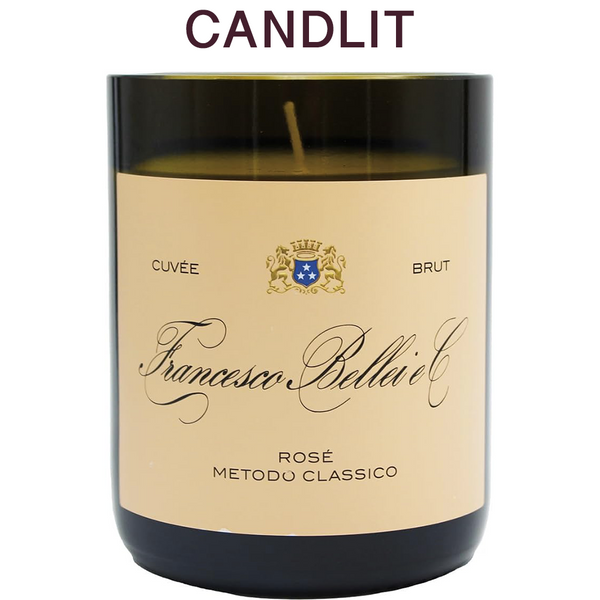Candlit Candela in bottiglia Francesco Bellei Brut Rosè