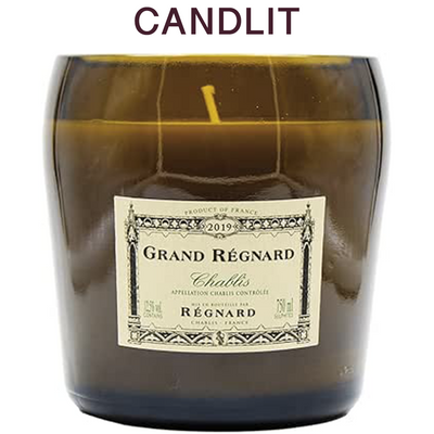 Candlit Candela in bottiglia Grand Régnard Chablis
