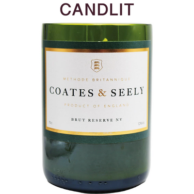 Candlit Candela in bottiglia Coates & Seely Brut Blanc de Noirs