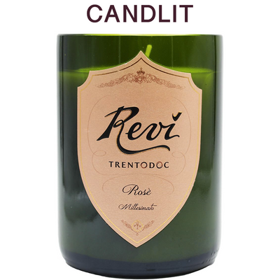 Candlit Candela in bottiglia Revì Trentodoc Rosè Millesimato