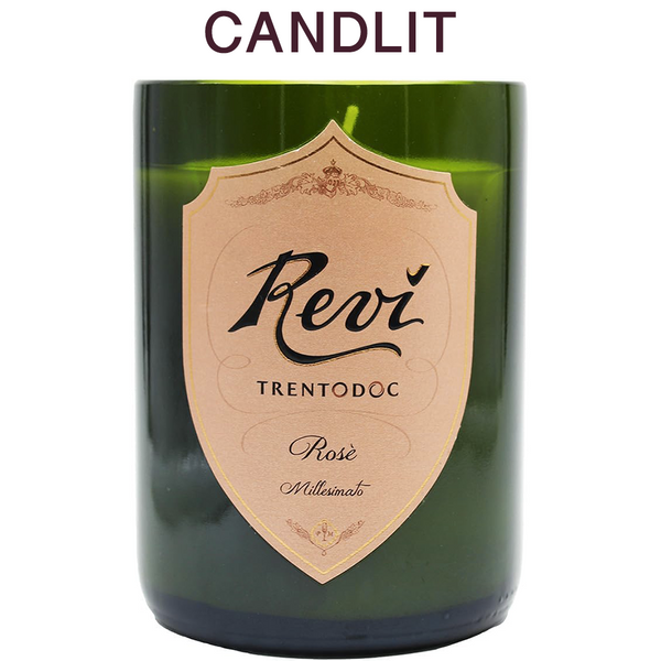 Candlit Candela in bottiglia Revì Trentodoc Rosè Millesimato