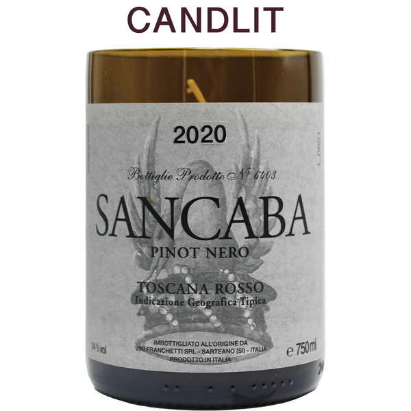 Candlit Candela in bottiglia Sancaba Pinot Nero