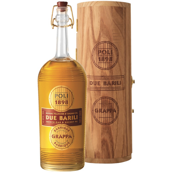 Poli Destillerie Grappa Due Barili 70 cl in Geschenkpackung